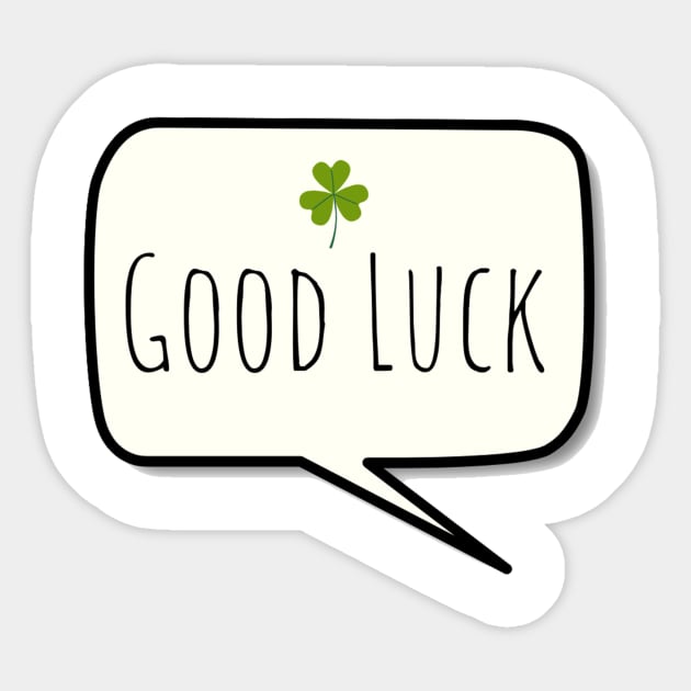 Good Luck Sticker by Simple D.